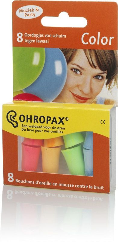 Ohropax - Color - Oordoppen - 8 Stuks - Schuimrubber