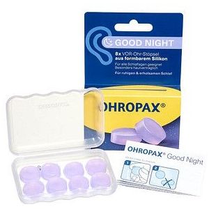 Ohropax Good Night Silikon Vor-Ohr Stöpsel 8 St Ohrstöpsel