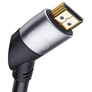 OEHLBACH Easy Connect UHD Ultra High Speed HDMI-kabel 48Gbit/s, 8K 60Hz, 4320p, 4K 120Hz, Dolby Vision, Dynamic HDR 10+, 21:9, 3D, VRR, eARC, zwart 1,5m