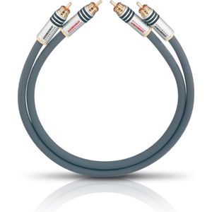 Oehlbach - NF 14 MASTER - Cinch Audio Aansluitkabel - Antraciet - 1.00 m