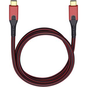 USB-Kabel usb 3.2 Gen1 (usb 3.0 / usb 3.1 Gen1) usb-c® Stecker, usb-c® Stecker 1.00 m Rot/S - Oehlbach