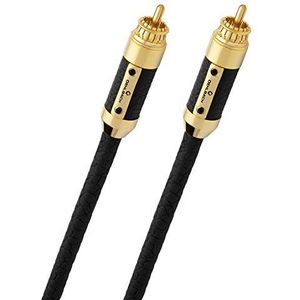 Oehlbach XXL Black Connection Master - State of The Art Cinch Audiokabel Set (Made in Germany, HPOCC, analog Audio) - 2 x 1,25 Meter - schwarz