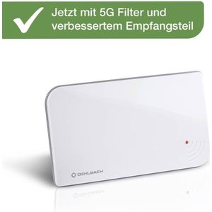 Oehlbach Scope Vision 5G DVB-T2 Actieve DVB-T/T2 platte antenne Binnen Wit