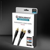 23702 Cinch Audio Y-Kabel [2x Cinch-Stecker - 1x Cinch-Stecker] 2.00 m Anthrazit vergoldete - Oehlbach
