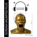 OEHLBACH Scream Unlimited Plus -Optimale opslag van grotere over-/on-ear hoofdtelefoon (Made in Germany) Handmade - Antraciet Scream Unlimited+ Anthr. Hoofdtelefoonstandaard RAL7024 35418