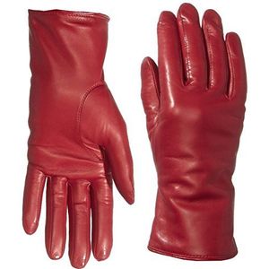 Roeckl Klassieke gekleurde handschoenen voor dames, Rood (Rood 450), 6.5 (Manufacturer size: 6.5)