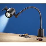 LED-machinelamp met flexibele arm IP65, netspanning 100 - 240 V, met schroefsokkel