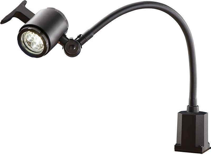 LED-machinelamp met flexibele arm IP65, netspanning 100 - 240 V, met schroefsokkel