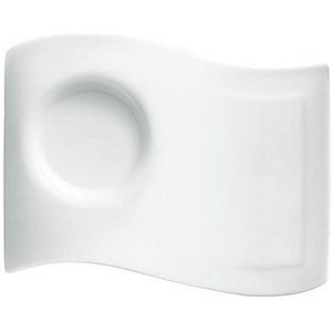 Villeroy & Boch - NewWave Caffè onderbord partyplate, 20 x 14 cm, premium porselein, wit
