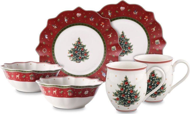 Villeroy & Boch Toy's Delight Rood Ontbijtset (6-Delig)