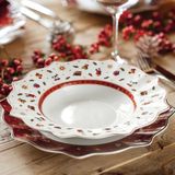Villeroy & Boch Toy's Delight Soepbord Kerst - Wit/rood