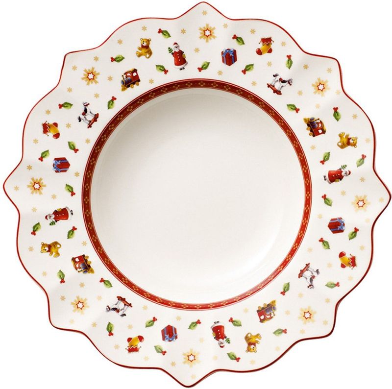 Villeroy & Boch Toy's Delight Soepbord Kerst - Wit/rood