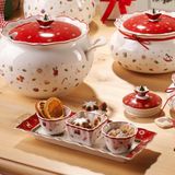 Villeroy & Boch Toy's Delight Dipset (4-delig) - Serveerplankje en schaaltjes voor feestelijke gelegenheden