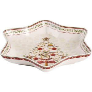 Villeroy & Boch - Winter Bakery Delight - Schaal - Wit/Rood/Beige - Premium Porselein, Stervormig, 24,5 cm