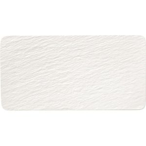 Servierteller Villeroy & Boch Manufacture Rock Blanc Rechteckig