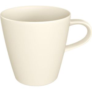 Villeroy & Boch Manufacture Rock Blanc beker met oor, wit, 12 x 9 x 10,5 cm