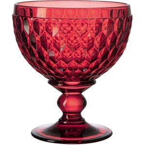 Villeroy & Boch - Boston Col. champagnebeker rood - extravagant en elegant design voor Prosecco en champagne, kristal, rood, 400 ml