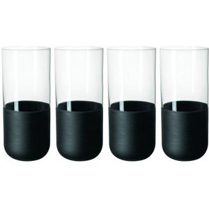 Villeroy & Boch Gläser-Set Manufacture Rock Longdrinkbecher Set 4tlg.