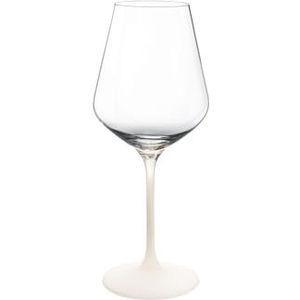 Villeroy & Boch - Manufacture Rock blanc rode wijnglas, set van 4 Glazenset voor rode wijn, 470 ml, kristalglas, matwitte leisteen-look