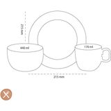 Villeroy & Boch - Walk Like An Elephant - Kinderservies - Wit - 3-delig, Vaatwasser- en Magnetronbestendig