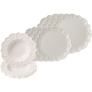 Villeroy & Boch Flow Sla-Set 3-Delig - Premium Porselein Wit Met Originele Handgreep