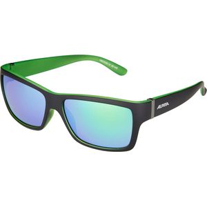 ALPINA KACEY - gespiegelde en onbreekbare zonnebril met 100% UV-bescherming voor volwassenen, mat-groen, één maat