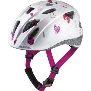 Alpina Ximo Fietshelm Kinderen, wit/roze Hoofdomtrek 47-51cm