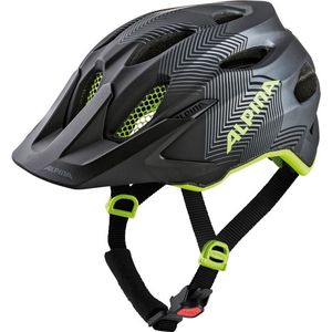 Alpina Carapax Jr. Fahrradhelm (51-56 cm, 32 black neon/yellow matt)
