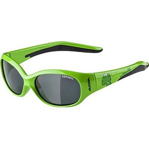ALPINA FLEXXY KIDS - Flexibele en onbreekbare zonnebril met 100% UV-bescherming voor kinderen, groen, één maat