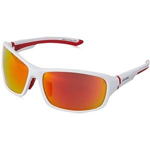ALPINA Unisex - Volwassenen, LYRON Sportbril, white-red matt/red, One Size