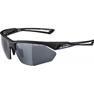 alpina NYLOS HR Unisex Volwassenen Sportbril Mat Zwart One Size