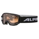 ALPINA Unisex - Kinderen, PINEY Skibrille,Eén maat, Zwart/orange