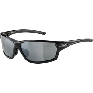 ALPINA TRI-SCRAY 2.0 Sportbril voor volwassenen, uniseks, zwart, glanzend, één maat