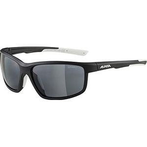 ALPINA Unisex - Volwassenen, DEFEY Sportbril, black-white matt/black, One Size