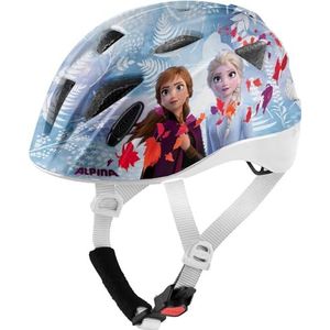 ALPINA XIMO DISNEY - Lichte, veilige en onbreekbare Disney fietshelm met optioneel ledlicht voor kinderen, Frozen II gloss, 49-54 cm