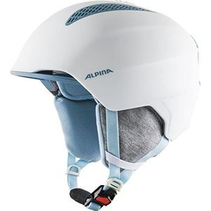 ALPINA Unisex - Kinderen, GRAND JR Skihelm, white-skyblue, 54-57 cm