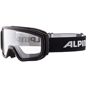 ALPINA Unisex - Volwassenen, SCARABEO MTB Sportbril, black/clear, One Size