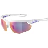 ALPINA Unisex - Volwassenen, NYLOS HR Sportbril, white-purple gloss/purple, One Size