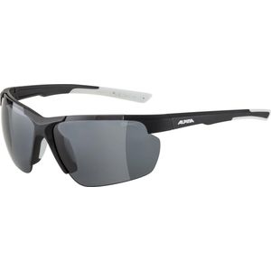 ALPINA Defey HR Sportbril voor volwassenen, zwart/wit, mat, eenheidsmaat