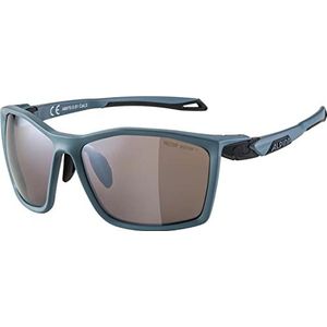 ALPINA Unisex - Volwassenen, TWIST FIVE Q-LITE Sportbril, dirt-blue matt/black, One Size