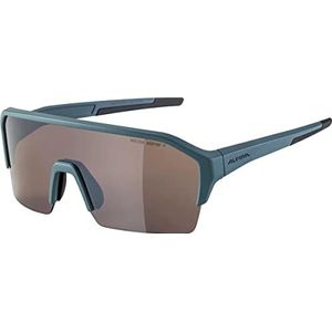 ALPINA Unisex - Volwassenen, RAM HR Q-LITE Sportbril, dirt-blue matt/silver, One Size