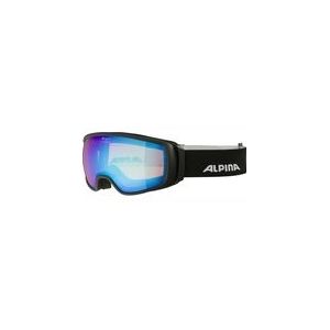 Skibril Alpina Double Jack Q-Lite Black Matt Blue