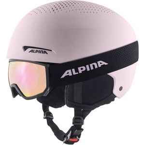 ALPINA ZUPO Set (+Scarabeo JR) skihelm unisex jeugd, lichtroze mat, 48-52