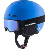 ALPINA ZUPO SET (+ SCARABEO JR) skihelm, blauw mat, 51-55 cm