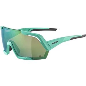 ALPINA Unisex - Volwassenen, ROCKET Q-LITE Sportbril, turquoise matt, One Size