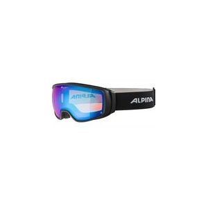 ALPINA Unisex - Volwassenen, DOUBLE JACK PLNT Q-LITE Skibril, black matt, One Size