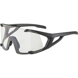 ALPINA Unisex - Volwassenen, HAWKEYE Sportbril, black matt/clear lens, One Size