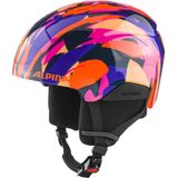 ALPINA Unisex - Kinderen, PIZI Skihelm, pink-orange blue gloss, 46-51 cm