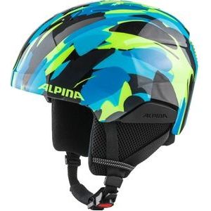 Alpina Pizi Junior Skihelm 2023 - Neon-Blue Green Gloss | Maat: 51 - 55 cm