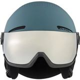 Skihelm Alpina Arber Visor Q Lite Dirt/Blue Matt-58 - 62 cm